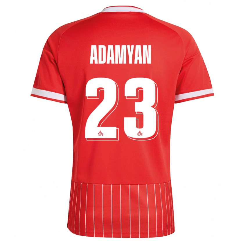 Danxen Dzieci Sargis Adamyan #23 Czerwony Biały Zielony Wyjazdowa Koszulka 2026/27 Koszulki Klubowe