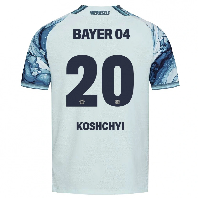 Danxen Dzieci Yegor Koshchyi #20 Ciemnozielony Czarny Wyjazdowa Koszulka 2026/27 Koszulki Klubowe