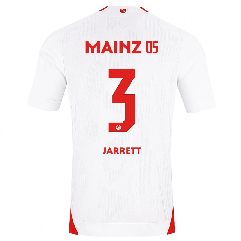 Danxen Dzieci Tyrone Jarrett #3 Biały Czerwony Żółty Wyjazdowa Koszulka 2026/27 Koszulki Klubowe