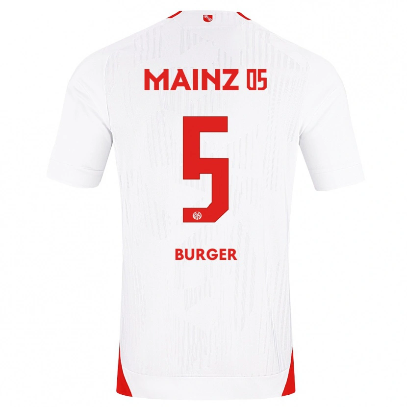 Danxen Dzieci Korbinian Burger #5 Biały Czerwony Żółty Wyjazdowa Koszulka 2026/27 Koszulki Klubowe