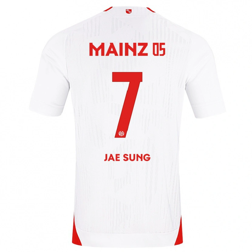 Danxen Dzieci Jae-Sung Lee #7 Biały Czerwony Żółty Wyjazdowa Koszulka 2026/27 Koszulki Klubowe