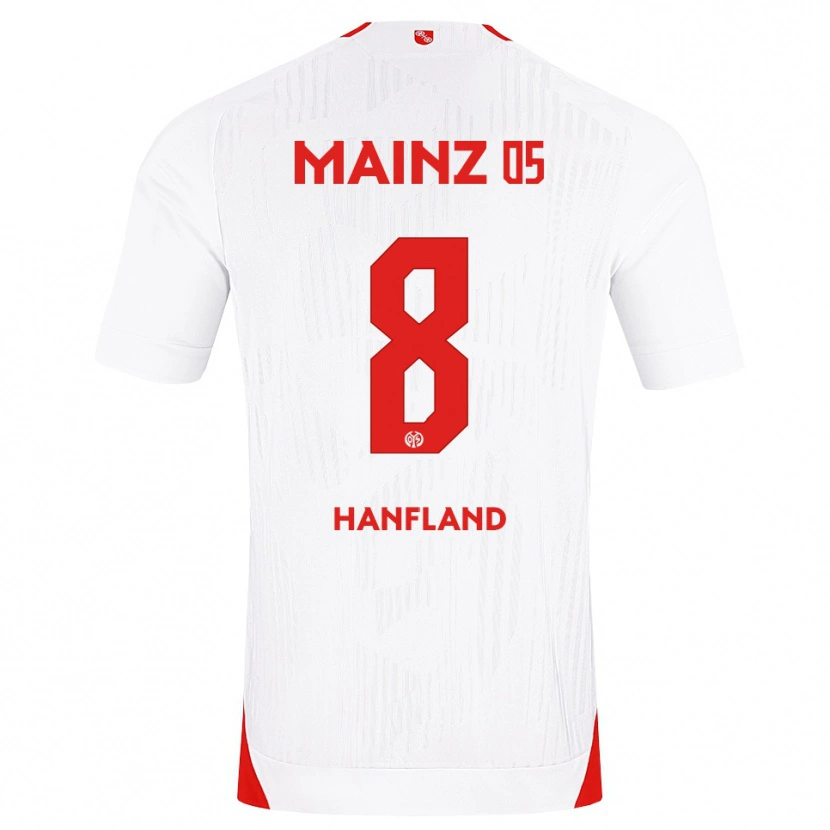 Danxen Dzieci Paul Hanfland #8 Biały Czerwony Żółty Wyjazdowa Koszulka 2026/27 Koszulki Klubowe