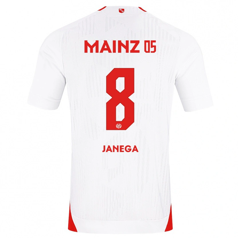 Danxen Dzieci Jan Janega #8 Biały Czerwony Żółty Wyjazdowa Koszulka 2026/27 Koszulki Klubowe
