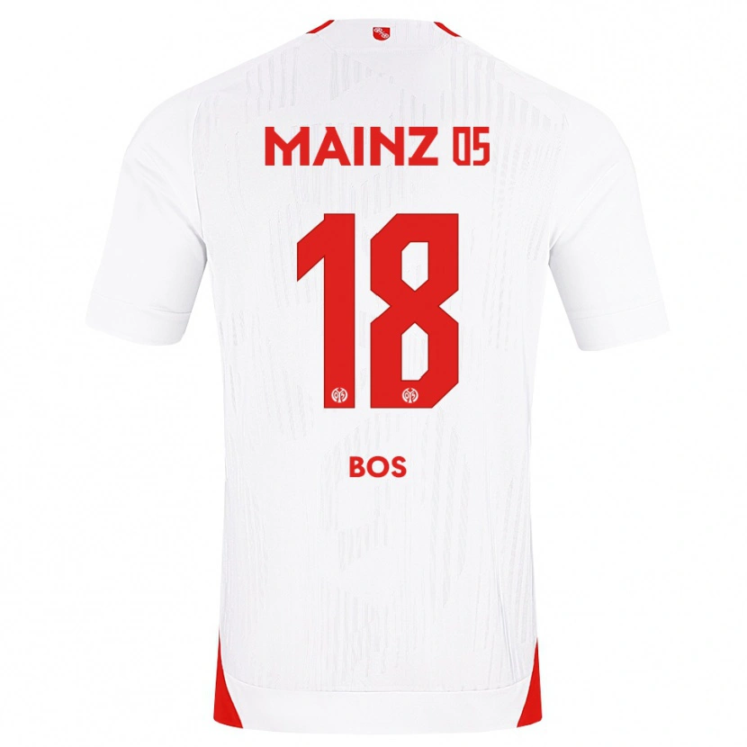 Danxen Dzieci Kasey Bos #18 Biały Czerwony Żółty Wyjazdowa Koszulka 2026/27 Koszulki Klubowe
