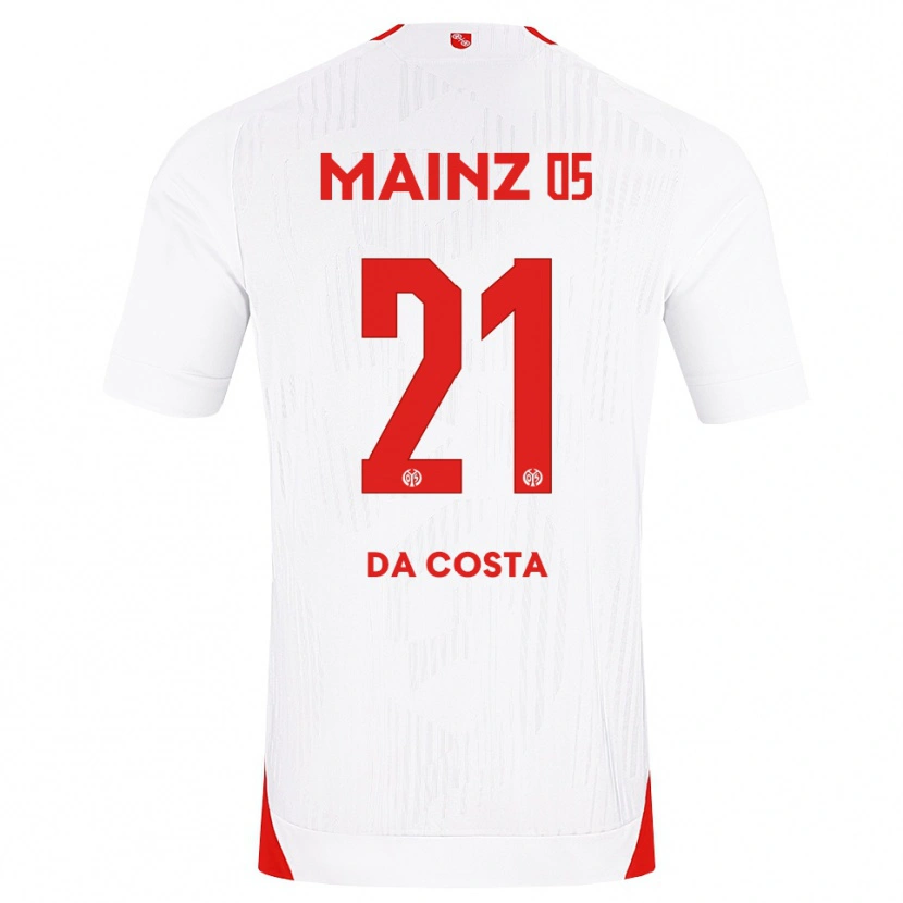 Danxen Dzieci Danny Da Costa #21 Biały Czerwony Żółty Wyjazdowa Koszulka 2026/27 Koszulki Klubowe