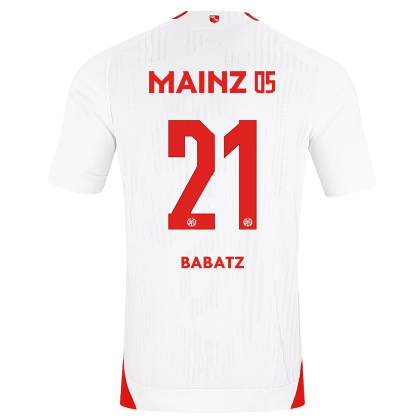 Danxen Dzieci Louis Babatz #21 Biały Czerwony Żółty Wyjazdowa Koszulka 2026/27 Koszulki Klubowe