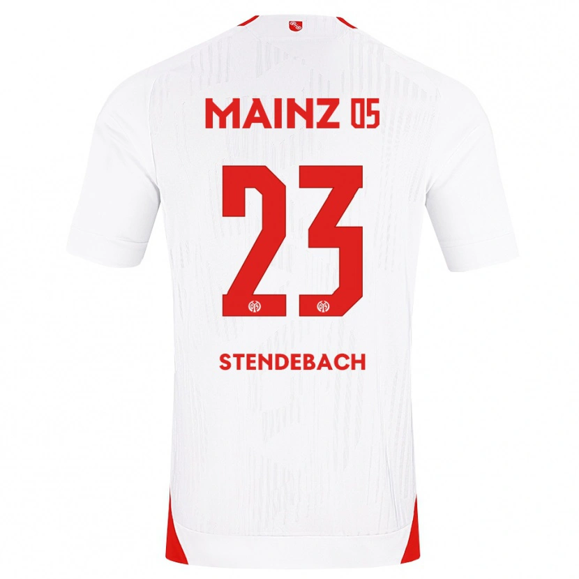 Danxen Dzieci Jule Stendebach #23 Biały Czerwony Żółty Wyjazdowa Koszulka 2026/27 Koszulki Klubowe