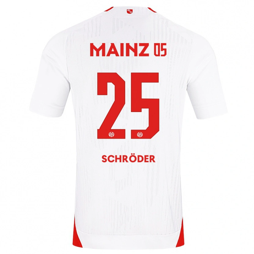Danxen Dzieci Maxim Schröder #25 Biały Czerwony Żółty Wyjazdowa Koszulka 2026/27 Koszulki Klubowe