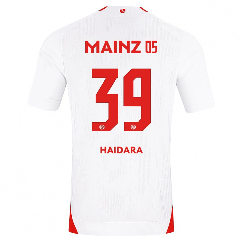 Danxen Dzieci Alynho Haidara #39 Biały Czerwony Żółty Wyjazdowa Koszulka 2026/27 Koszulki Klubowe