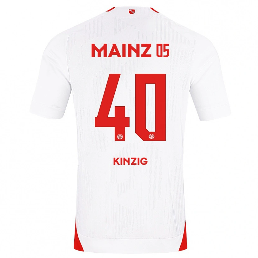 Danxen Dzieci Maximilian Kinzig #40 Biały Czerwony Żółty Wyjazdowa Koszulka 2026/27 Koszulki Klubowe