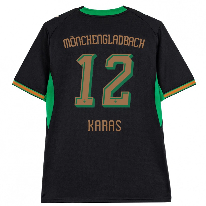 Danxen Dzieci Rafael Karas #12 Czarny Pomarańczowy Zielony Brązowy Wyjazdowa Koszulka 2026/27 Koszulki Klubowe