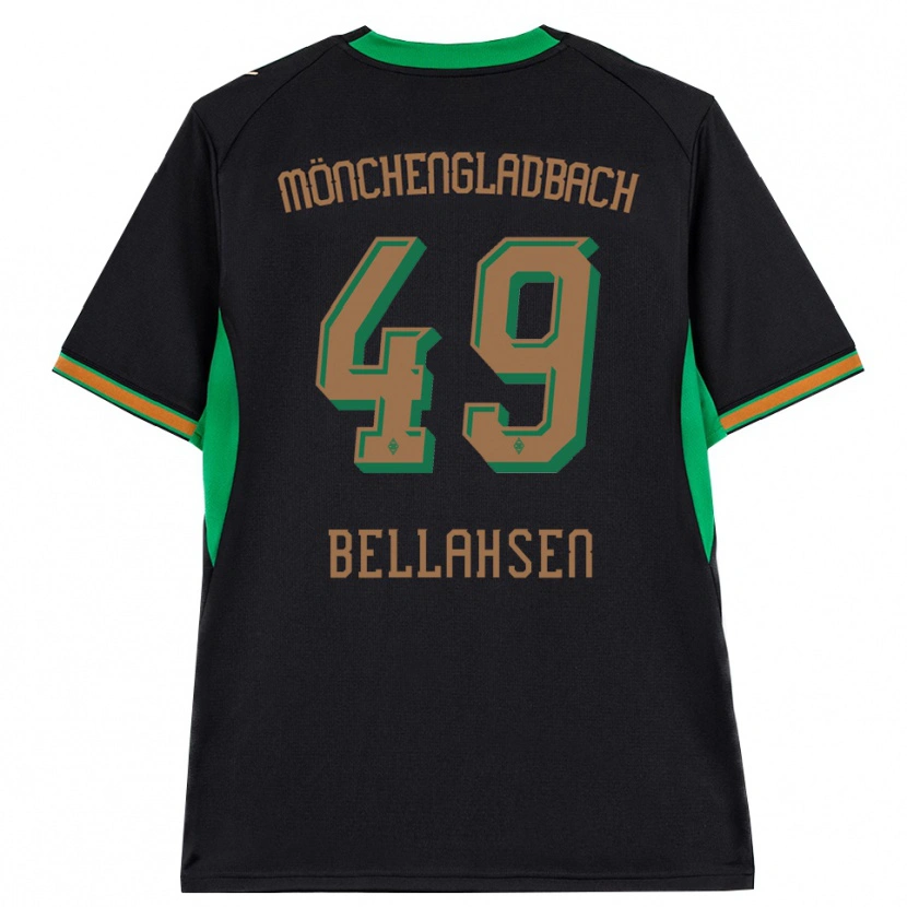 Danxen Dzieci Joseph Bellahsen #49 Czarny Pomarańczowy Zielony Brązowy Wyjazdowa Koszulka 2026/27 Koszulki Klubowe