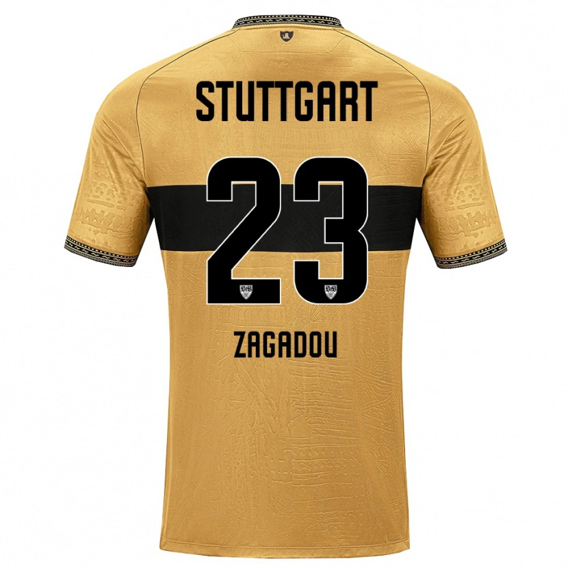 Danxen Dzieci Dan-Axel Zagadou #23 Brązowy Czarny Biały Wyjazdowa Koszulka 2026/27 Koszulki Klubowe