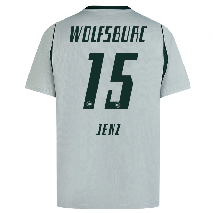 Danxen Dzieci Moritz Jenz #15 Szary Zielony Wyjazdowa Koszulka 2026/27 Koszulki Klubowe