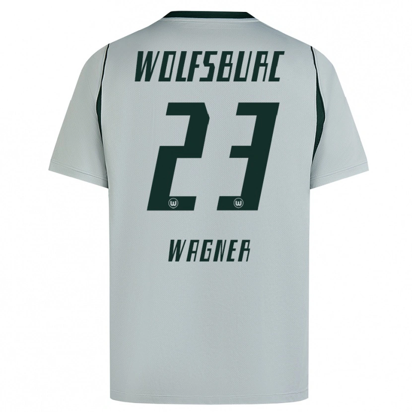 Danxen Dzieci Maksym Wagner #23 Szary Zielony Wyjazdowa Koszulka 2026/27 Koszulki Klubowe