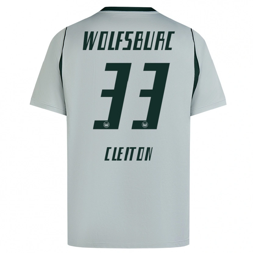 Danxen Dzieci Cleiton Santana Dos Santos #33 Szary Zielony Wyjazdowa Koszulka 2026/27 Koszulki Klubowe
