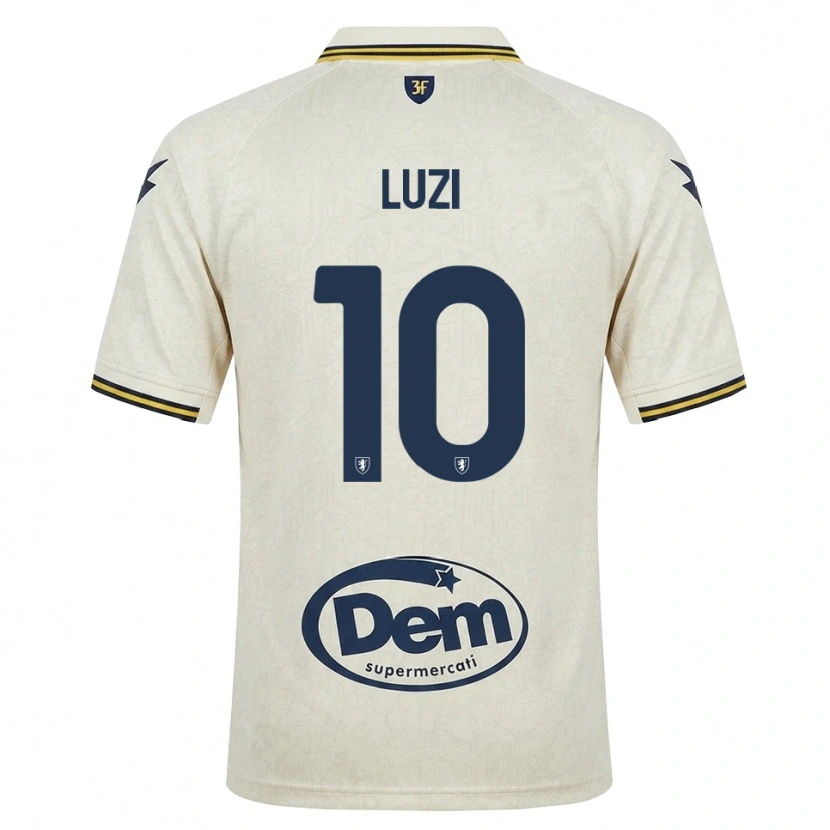 Danxen Dzieci Daniel Luzi #10 Oldlace Żółty Czarny Wyjazdowa Koszulka 2026/27 Koszulki Klubowe