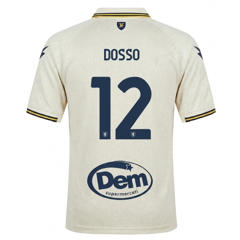 Danxen Dzieci Aboubaka Dosso #12 Oldlace Żółty Czarny Wyjazdowa Koszulka 2026/27 Koszulki Klubowe