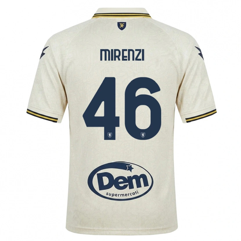 Danxen Dzieci Andrea Mirenzi #46 Oldlace Żółty Czarny Wyjazdowa Koszulka 2026/27 Koszulki Klubowe