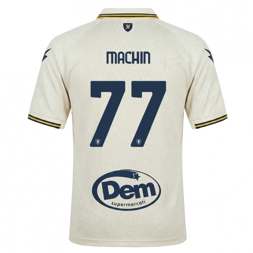 Danxen Dzieci José Machín #77 Oldlace Żółty Czarny Wyjazdowa Koszulka 2026/27 Koszulki Klubowe