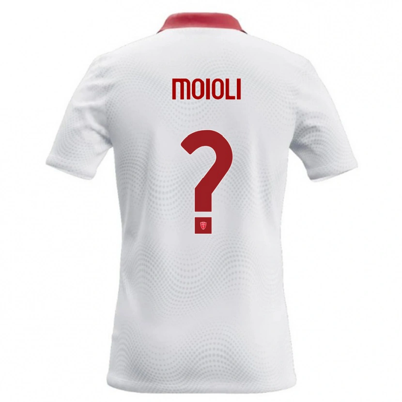 Danxen Dzieci Gabriel Moioli #0 Biały Czerwony Wyjazdowa Koszulka 2026/27 Koszulki Klubowe