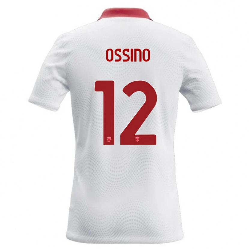 Danxen Dzieci Daniel Ossino #12 Biały Czerwony Wyjazdowa Koszulka 2026/27 Koszulki Klubowe