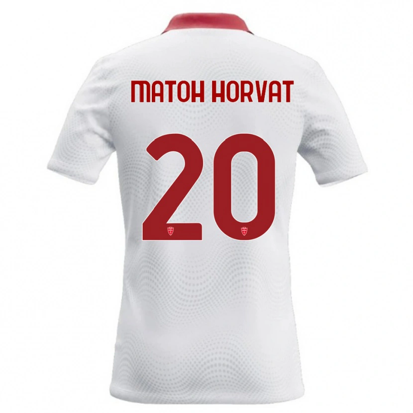 Danxen Dzieci Liam Matoh Horvat #20 Biały Czerwony Wyjazdowa Koszulka 2026/27 Koszulki Klubowe