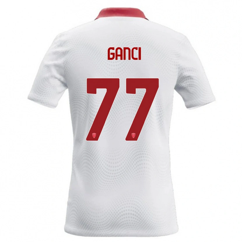 Danxen Dzieci Daniele Ganci #77 Biały Czerwony Wyjazdowa Koszulka 2026/27 Koszulki Klubowe