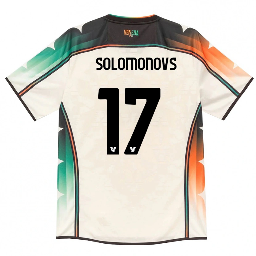 Danxen Dzieci Nikita Solomonovs #17 Oldlace Pomarańczowy Zielony Wyjazdowa Koszulka 2026/27 Koszulki Klubowe