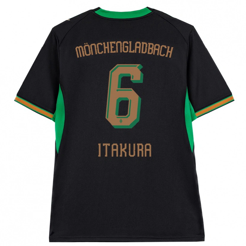 Danxen Męski Ko Itakura #6 Czarny Pomarańczowy Zielony Brązowy Wyjazdowa Koszulka 2026/27 Koszulki Klubowe