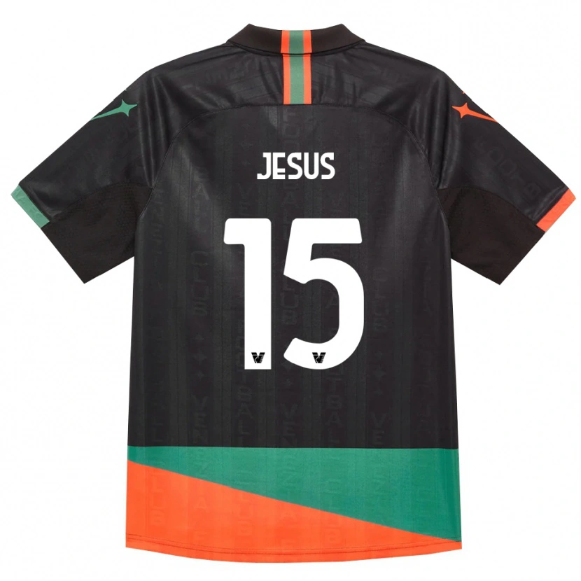 Danxen Męski Juan Jesus #15 Czarny Pomarańczowy Zielony Domowa Koszulka 2026/27 Koszulki Klubowe