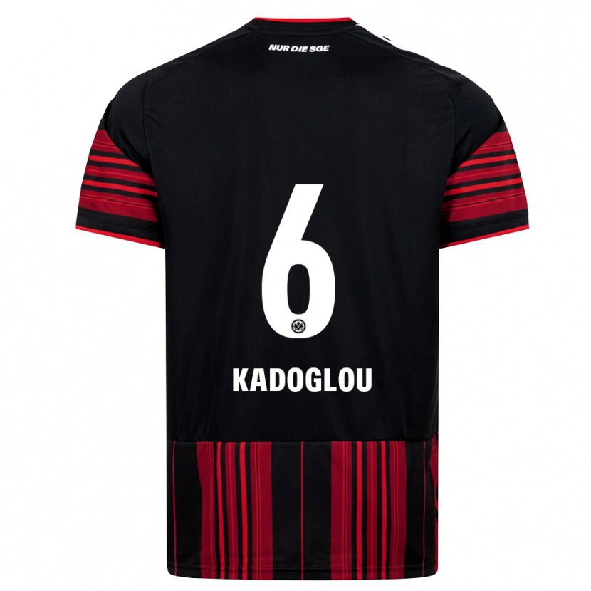 Danxen Męski Alexandros Kadoglou #6 Czarny Czerwony Biały Domowa Koszulka 2026/27 Koszulki Klubowe