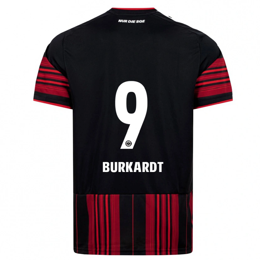 Danxen Męski Jonathan Burkardt #9 Czarny Czerwony Biały Domowa Koszulka 2026/27 Koszulki Klubowe