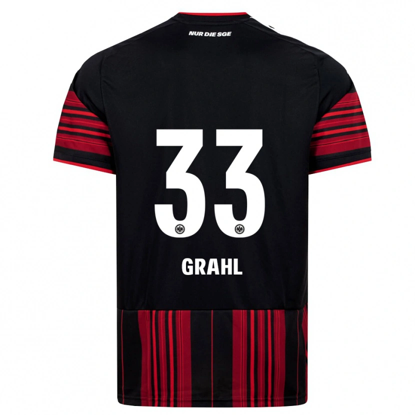 Danxen Męski Jens Grahl #33 Czarny Czerwony Biały Domowa Koszulka 2026/27 Koszulki Klubowe