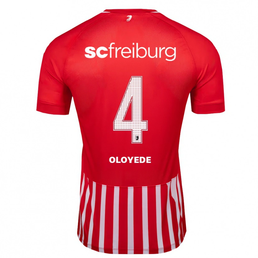 Danxen Męski Sebastian Oloyede #4 Czerwony Biały Czarny Domowa Koszulka 2026/27 Koszulki Klubowe