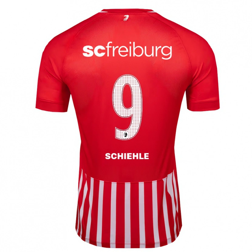 Danxen Męski Yanis Schiehle #9 Czerwony Biały Czarny Domowa Koszulka 2026/27 Koszulki Klubowe