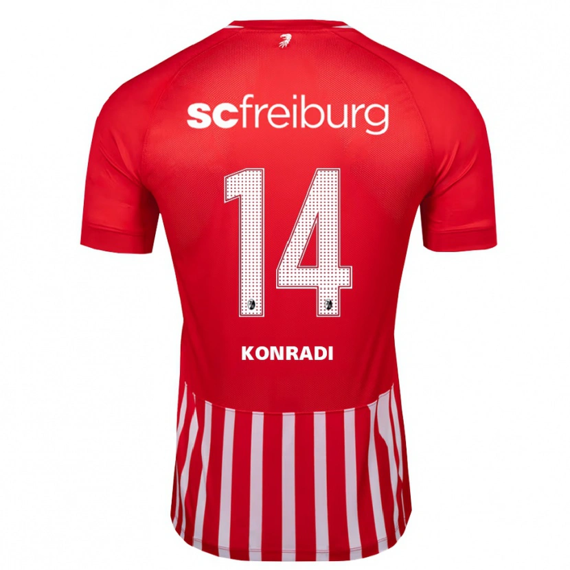 Danxen Męski Lennart Konradi #14 Czerwony Biały Czarny Domowa Koszulka 2026/27 Koszulki Klubowe