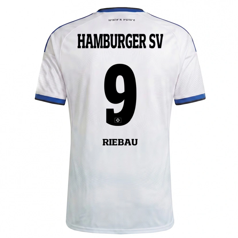 Danxen Męski Henry Riebau #9 Biały Czarny Niebieski Domowa Koszulka 2026/27 Koszulki Klubowe