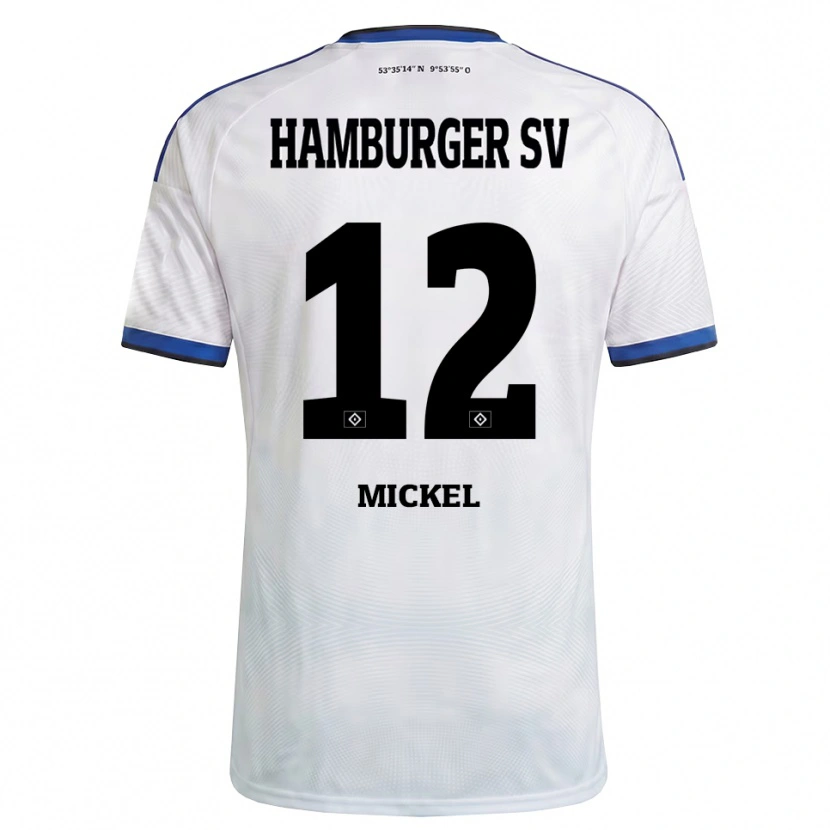 Danxen Męski Tom Mickel #12 Biały Czarny Niebieski Domowa Koszulka 2026/27 Koszulki Klubowe