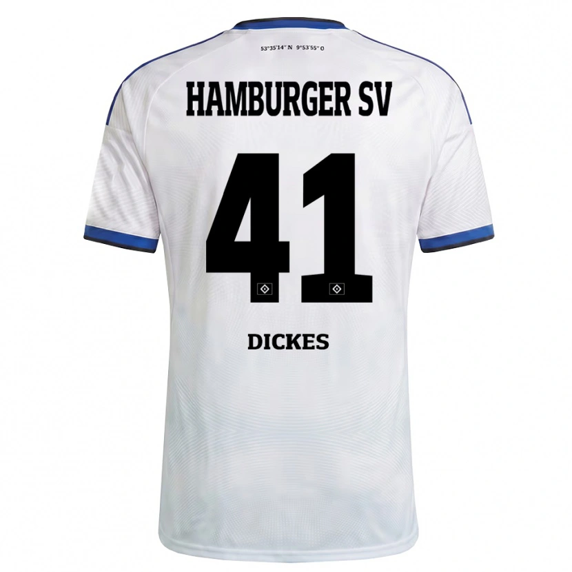 Danxen Męski Fernando Dickes #41 Biały Czarny Niebieski Domowa Koszulka 2026/27 Koszulki Klubowe