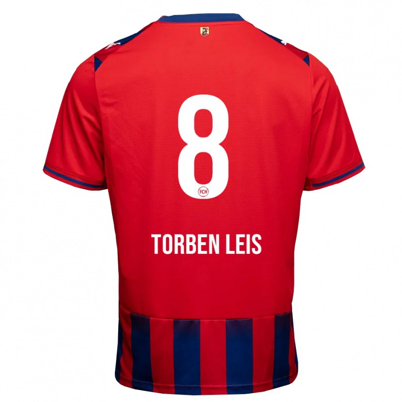 Danxen Męski Torben Leis #8 Królewski Niebieski Biały Czerwony Domowa Koszulka 2026/27 Koszulki Klubowe