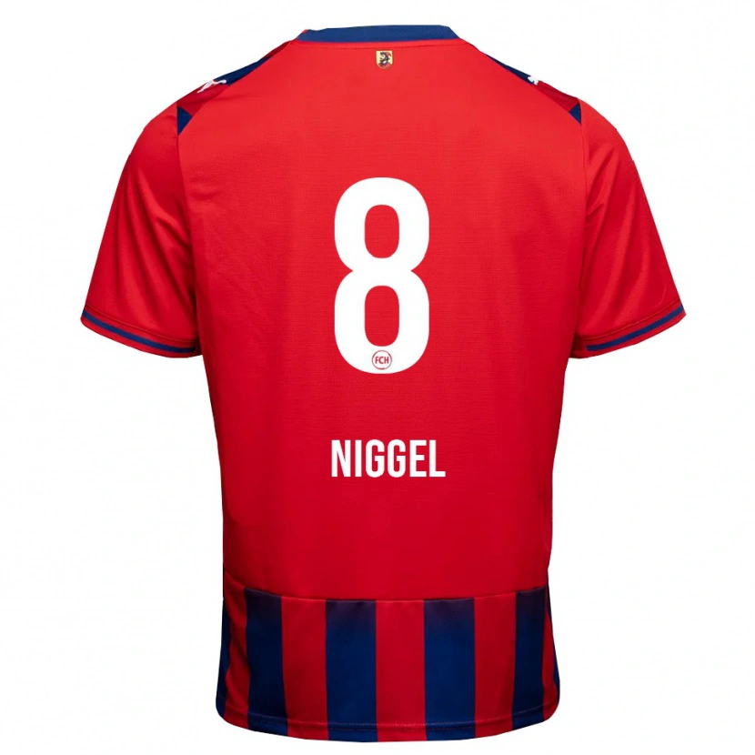 Danxen Męski Henrik Niggel #8 Królewski Niebieski Biały Czerwony Domowa Koszulka 2026/27 Koszulki Klubowe