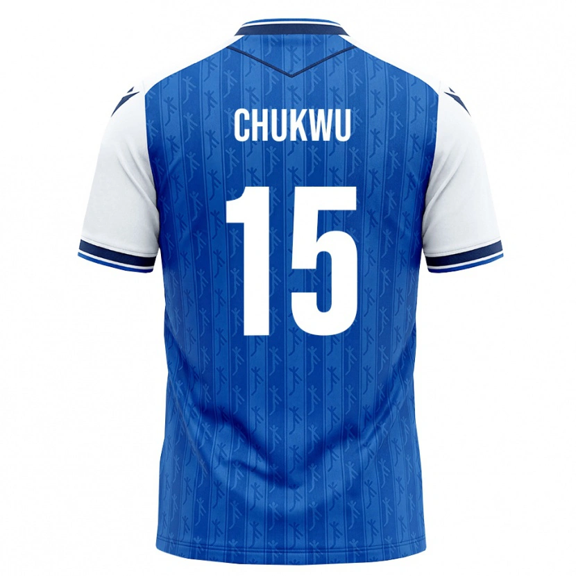 Danxen Męski Emmanuel Chukwu #15 Królewski Niebieski Biały Domowa Koszulka 2026/27 Koszulki Klubowe