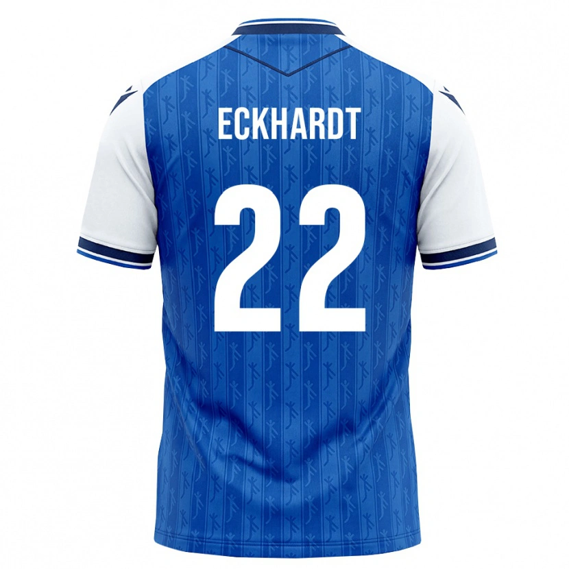 Danxen Męski Aaron Eckhardt #22 Królewski Niebieski Biały Domowa Koszulka 2026/27 Koszulki Klubowe