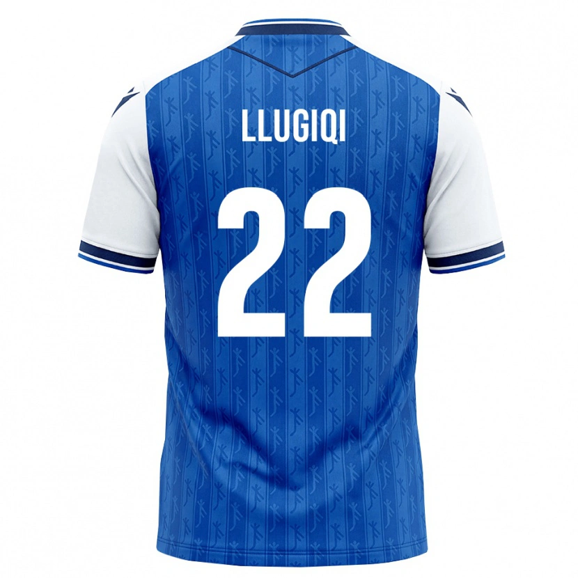 Danxen Męski Arian Llugiqi #22 Królewski Niebieski Biały Domowa Koszulka 2026/27 Koszulki Klubowe