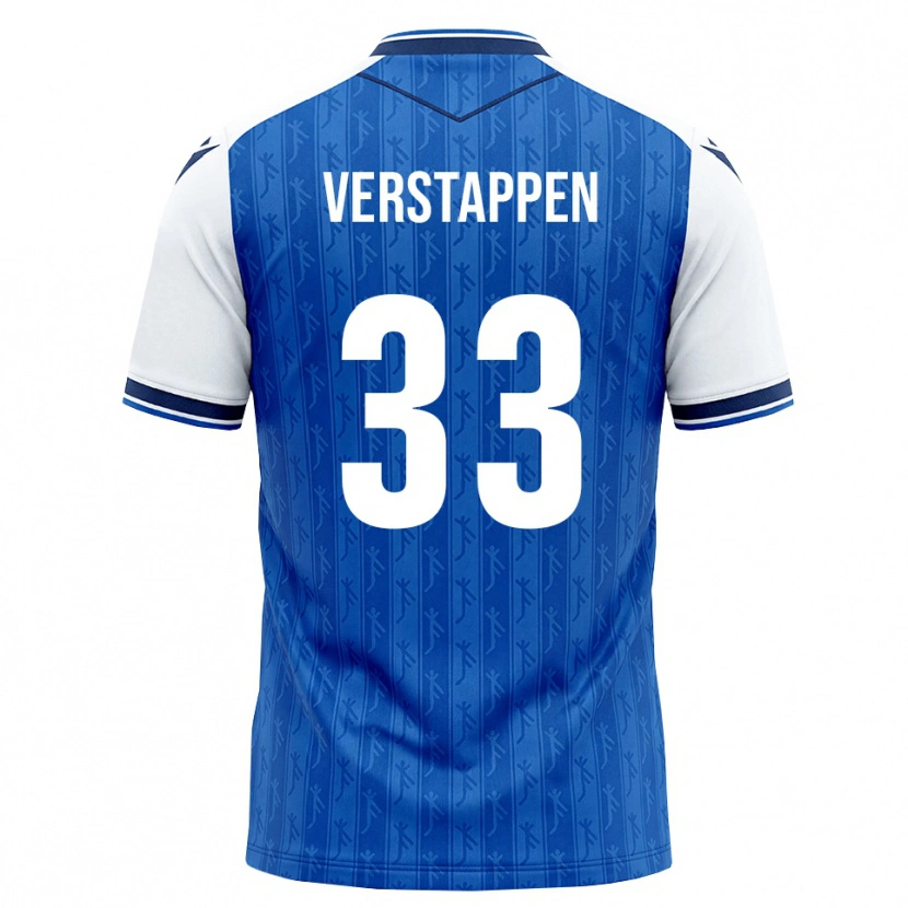Danxen Męski Eric Verstappen #33 Królewski Niebieski Biały Domowa Koszulka 2026/27 Koszulki Klubowe