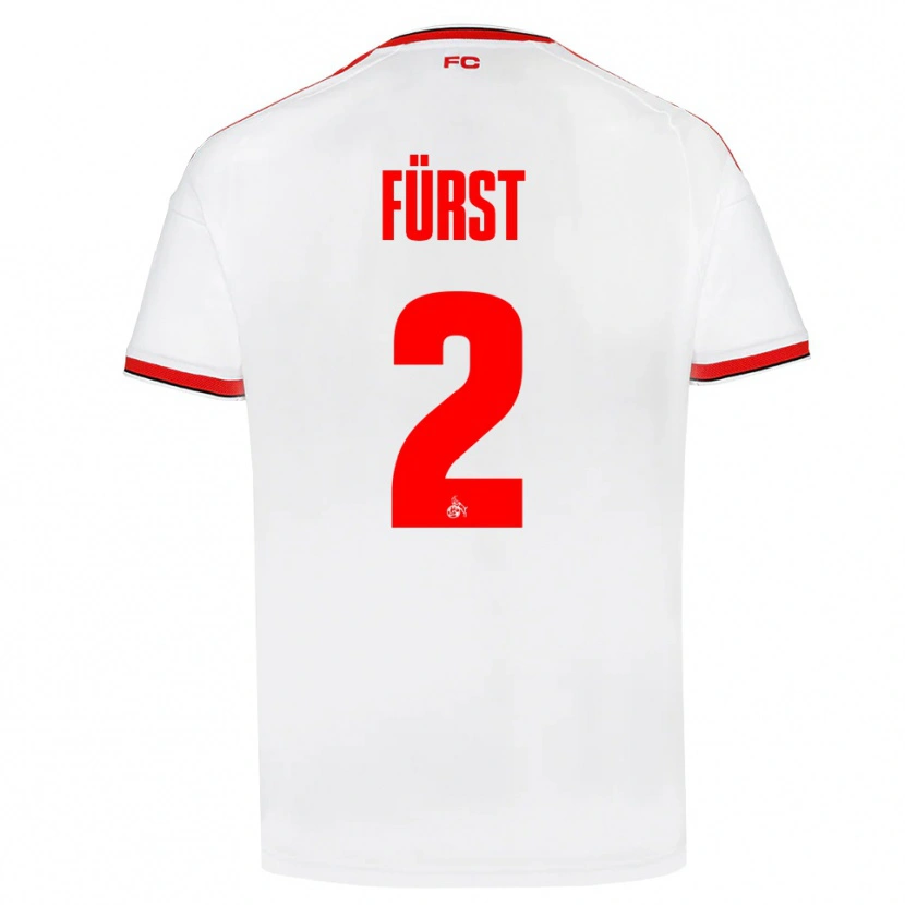 Danxen Męski David Fürst #2 Biały Czerwony Czarny Domowa Koszulka 2026/27 Koszulki Klubowe
