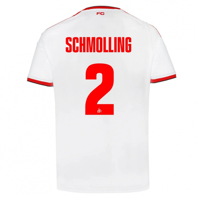 Danxen Męski Viktor Schmolling #2 Biały Czerwony Czarny Domowa Koszulka 2026/27 Koszulki Klubowe