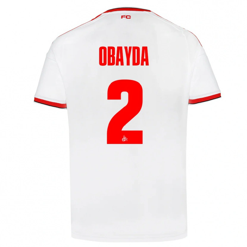 Danxen Męski Yazan Obayda #2 Biały Czerwony Czarny Domowa Koszulka 2026/27 Koszulki Klubowe