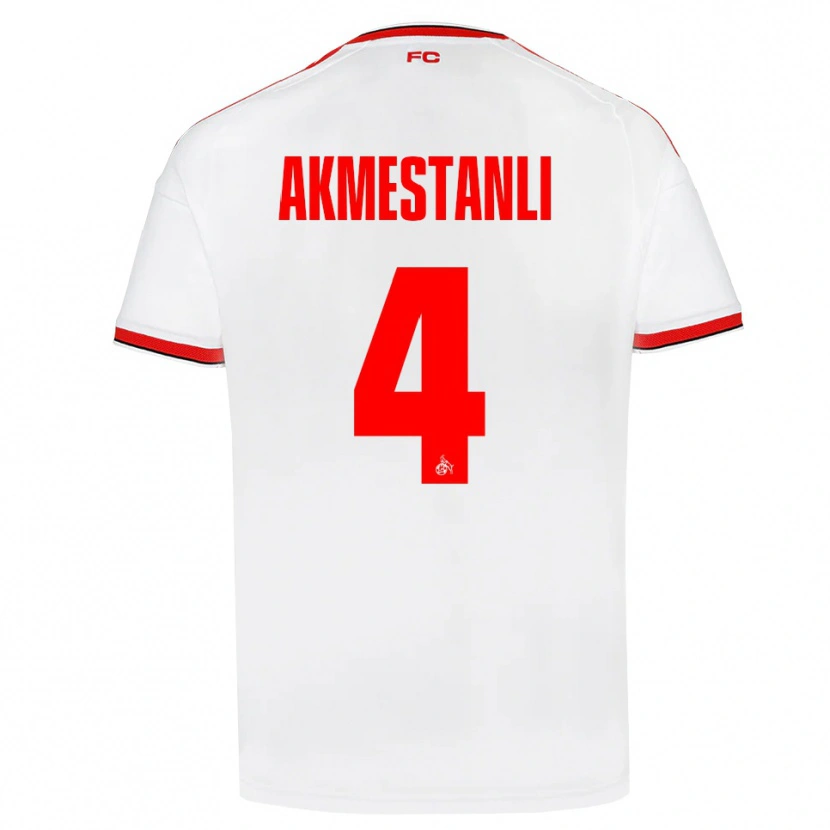 Danxen Męski Teoman Akmestanli #4 Biały Czerwony Czarny Domowa Koszulka 2026/27 Koszulki Klubowe
